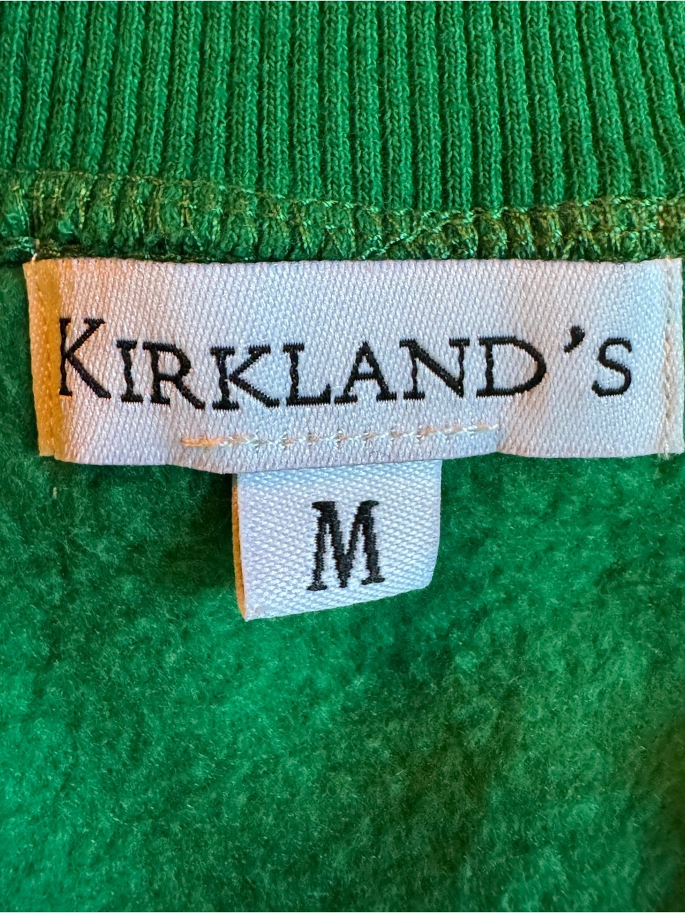 Kirklands Green Sweatshirt with Pink and Gold medium “feelin festive” - Picture 7 of 8